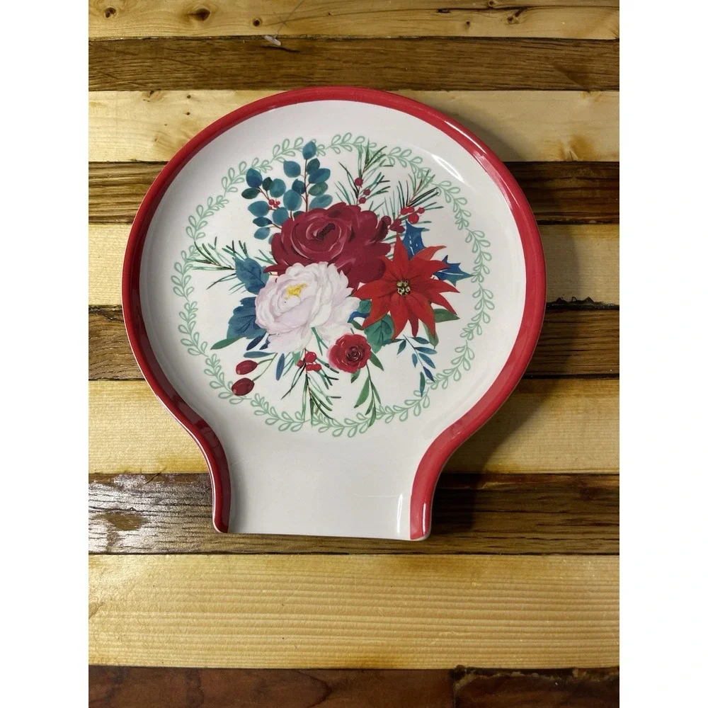 Pioneer Woman Melamine Spoon Rest Wishful Winter New